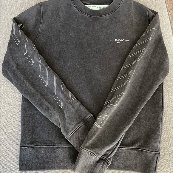 Off-White x Virgil Abloh Sweatshirt 2013 Main Label Black Arrows Size S - Picture 5 of 7